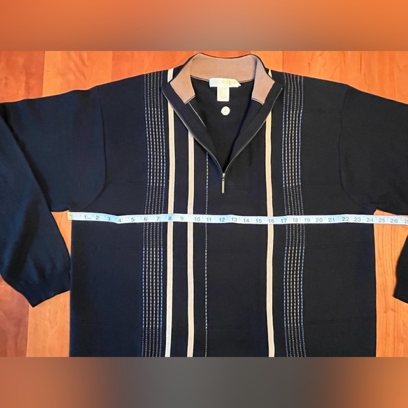 Vintage 90s Mecca GOLD Sweater Hip-Hop Streetwear Knit Men's XL -Y2K - EUC. - Picture 12 of 14